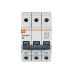 Lauritz Knudsen EXORA, MCB, 3 Pole, 415V AC, 10kA, C Curve, 6A  BB30060C