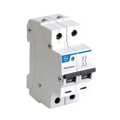 Lauritz Knudsen EXORA, MCB, 2 Pole, 240V AC, 10kA, C Curve, 6A  BB20060C