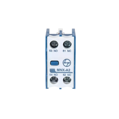 Lauritz Knudsen Accessory for Add on Auxiliary contact block: MNX 9-80/MCX 01-23 | Front Mounting | 1 Inbuilt + 1 in auxilary contacts CS94118